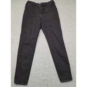 Nine‎ West Curvy High Rise Skinny Jeans Womens 12 Faded Black WW13D602RRCL-BLK